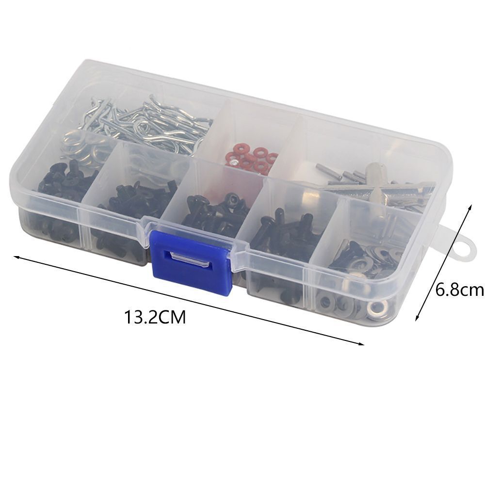 quality boxed 270PCS Carbon steel Bolt Gasket Hex Bolts Nut Round Head Bolt