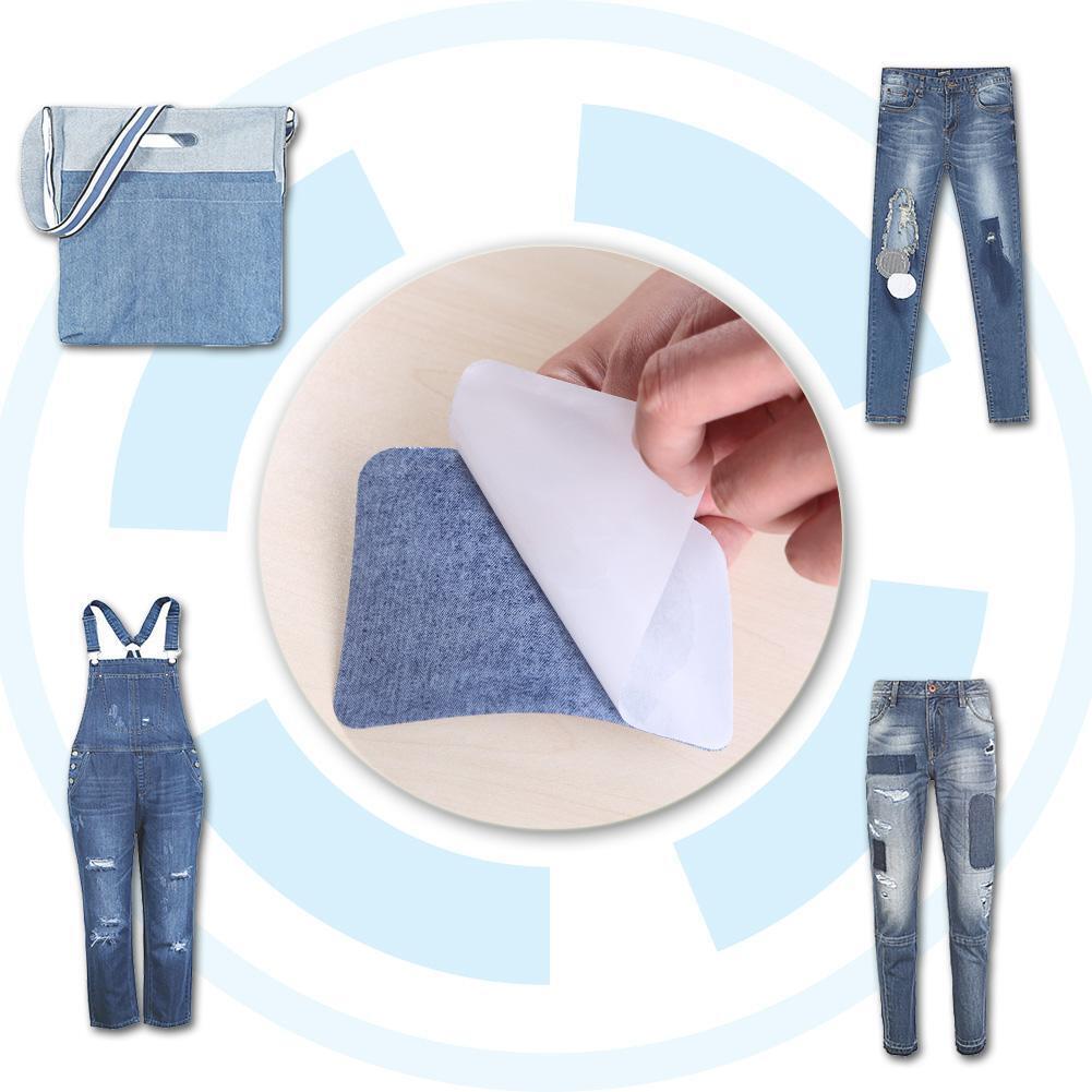 12pcs Iron On Patches Repair Elbow Knee Denim Applique for Sweater Clothes