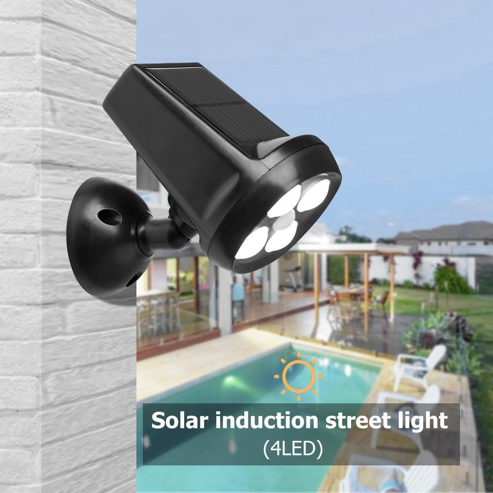 3535SMD 4LED 350LM Solar Wall Lamp Motion Sensor Garden Aisle Yard Light
