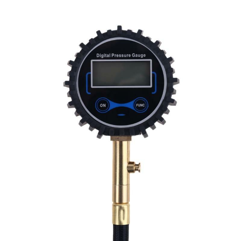 Rubber Air Hose Clip Gauge Tire Pressure Manometer High Precision Tire Gauge