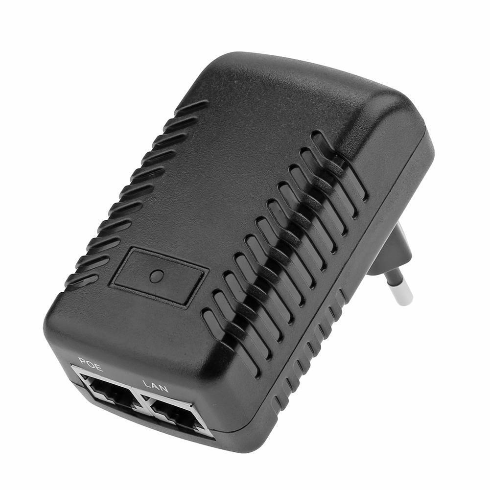 24V 0.5A 12W Wall Plug POE Injector Ethernet Adapter IP Camera Switch (EU)