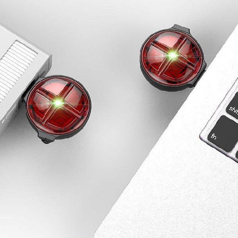 Smart Sensing Brake Light Rear Wireless USB Rechargeable Bicycle LED Flash Taill