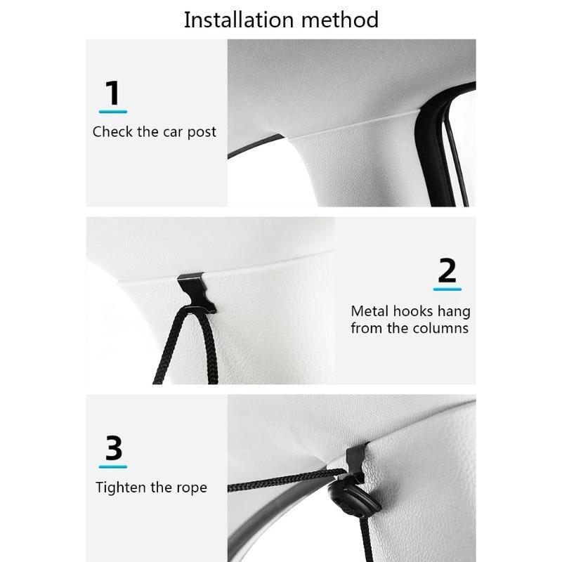 Universal Car Front and Rear Partition Curtains Side Window Shade for Camping