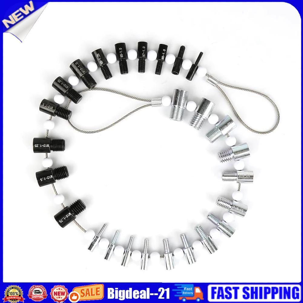 Bolt Nut Screw Thread Checker 26 Male/Female Size Gauge Measuring Tool