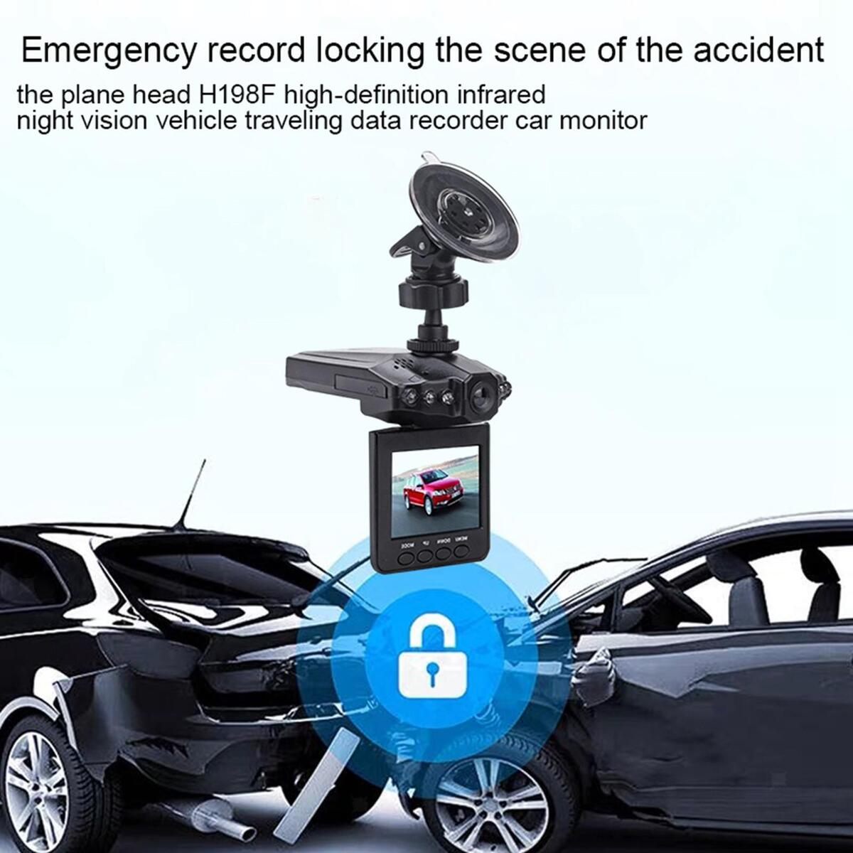 Vehicle Camera 120° Wide Angle 1080P Black for Parking Monitor