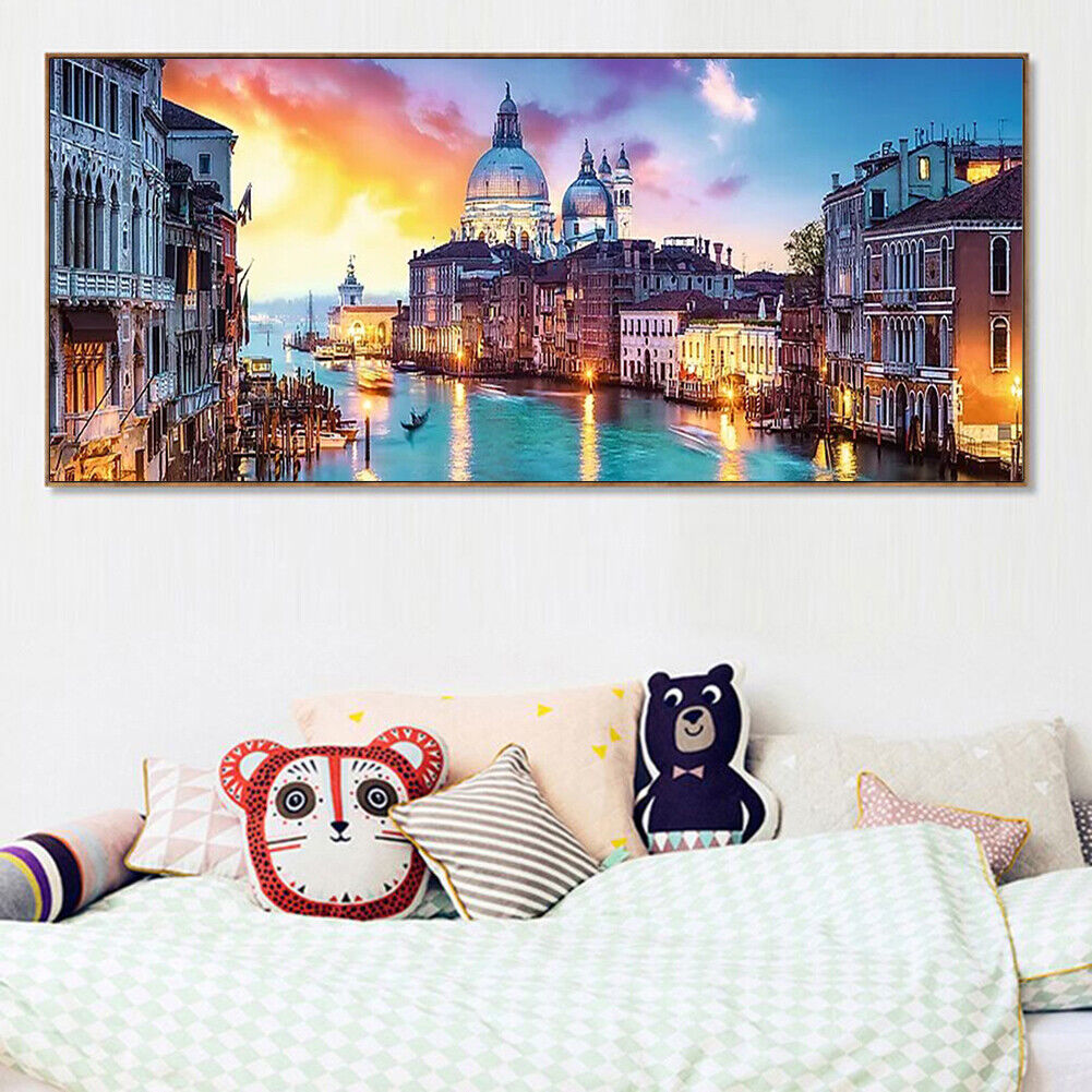 Evening in Venice 5D DIY Full Round Diamond Painting Landscape Decor Craft