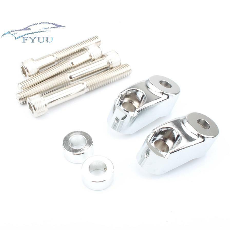 8pcs/set Chrome 39mm 49mm Front Turn Signal Relocation Kit For Sportster FXR FXD