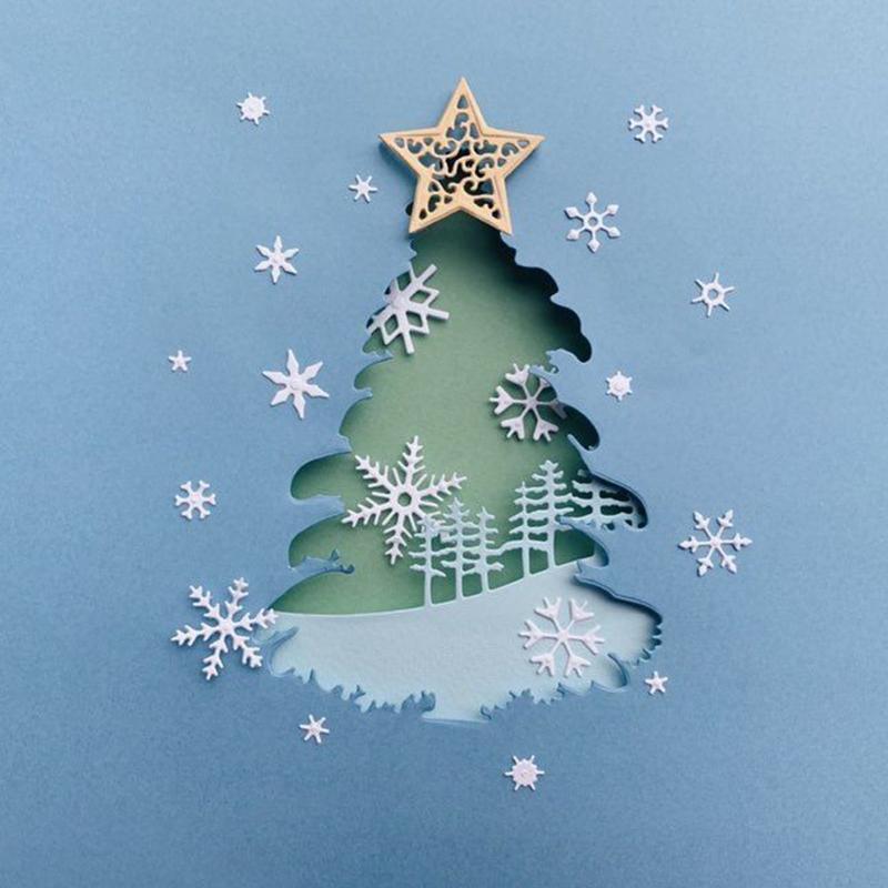 Winter Snowflakes Metal Cutting Dies Stencil DIY Scrapbooking Album Paper Card