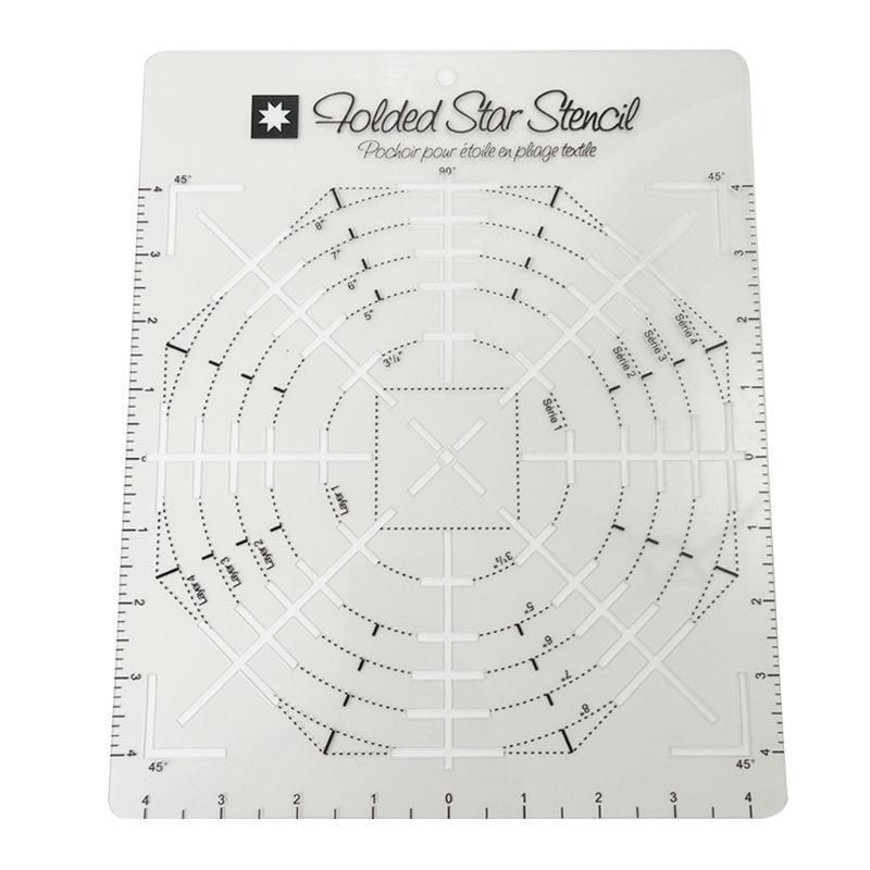 Patchwork PET Stencil Folded Star Hot Pad Accurate Scales Anti-scratch Flexible