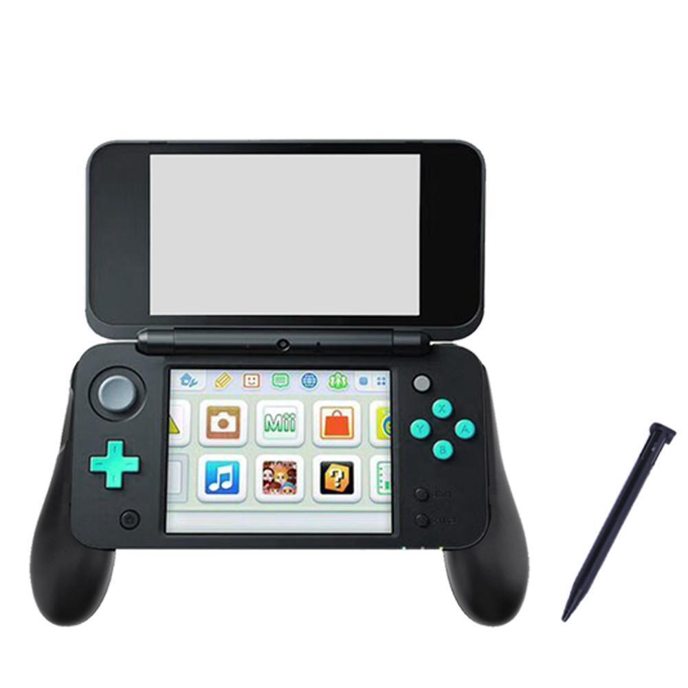 3 in 1 Hand Grip+Crystal Case+Plastic Stylus Pen for Nintendo NEW 2DS LL XL