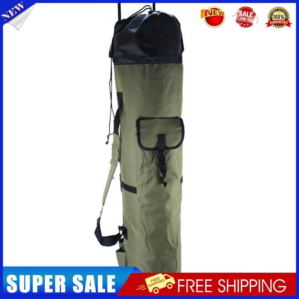 Fishing Rod Bag Oxford Cloth Reel Pole Tackle Storage Carrier Case (Green)