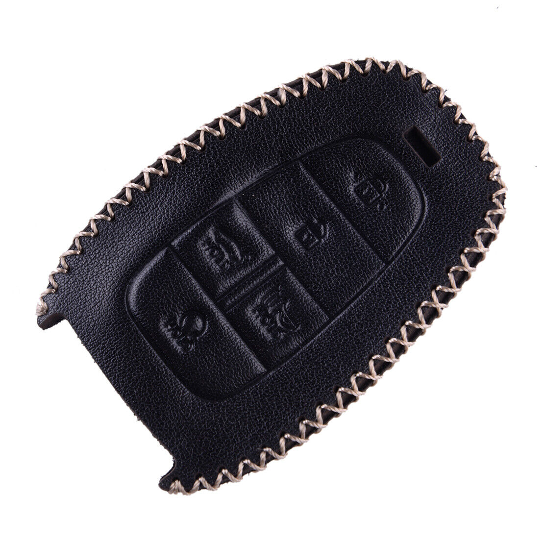 Leather Remote Key Fob Chain Shell Case Fit For Hyundai Sonata 2020-2021 Acc