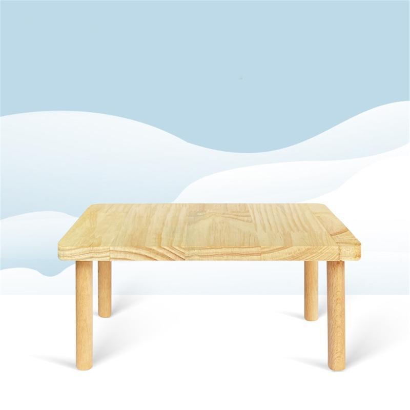 Natural Wood Stand Hamster Activity Platform with Pillars Easy to Install