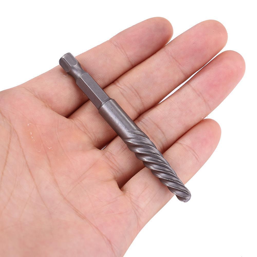 HSS Screw Extractor Drill Bits Guide Broken Damaged Bolt Stud Remover (4)