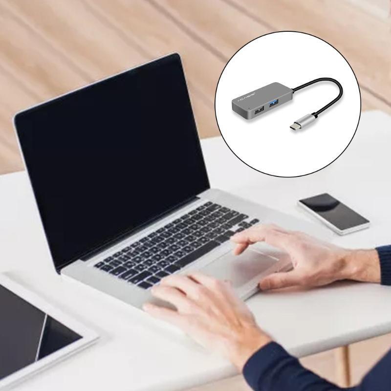 Intelligent Type-C Docking Station Hub 3 in 1 USB Type C Ports to USB3.0 2.0 PD