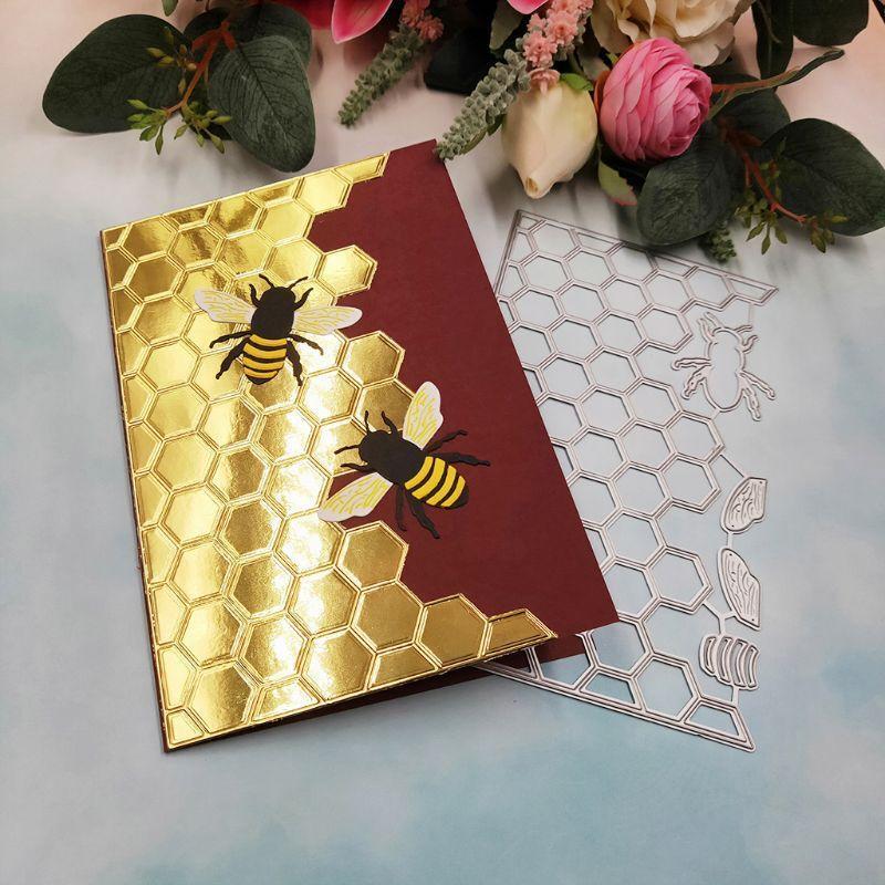 Honeybee Hive Metal Cutting Dies Stencil DIY Scrapbooking Album Stamp Card
