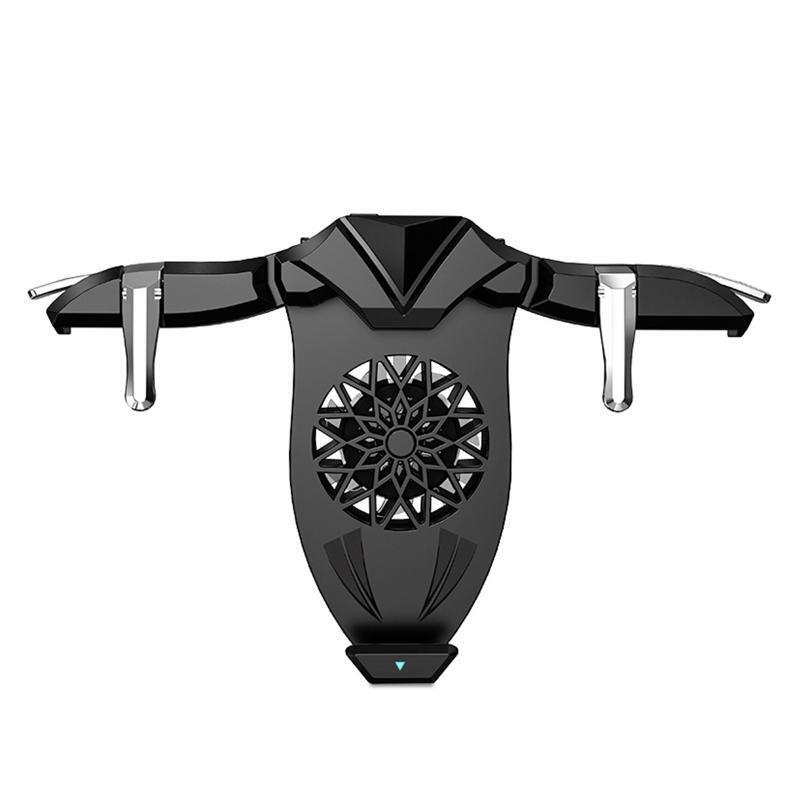 2 in 1 Mobile Game Controller Semiconductor Phone Cooler Back-clip Phone Holder