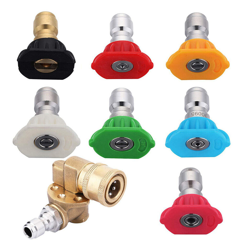 Pressure Washer Gun Adapter + Pivot Coupler + 7 Tips for Karcher K Series