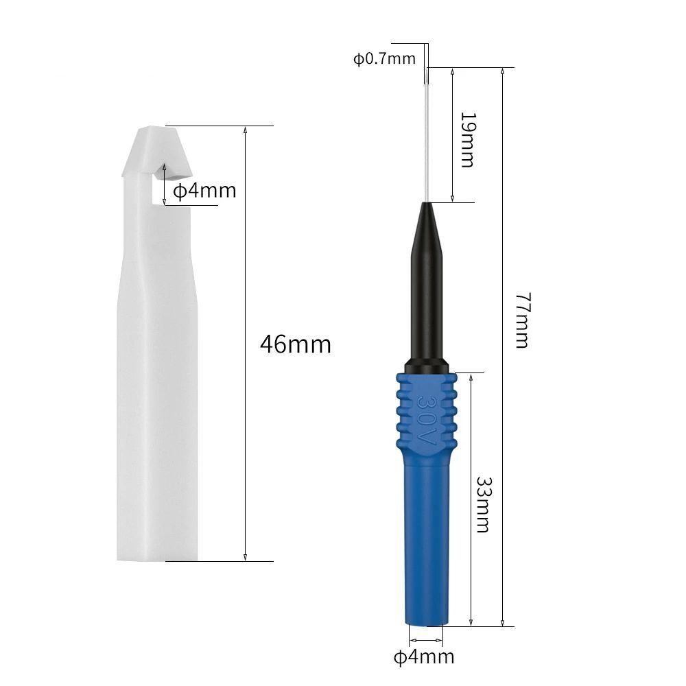 Non-destructive Pucture Needles Set Test Probe Multimeter Probe Banana Plug