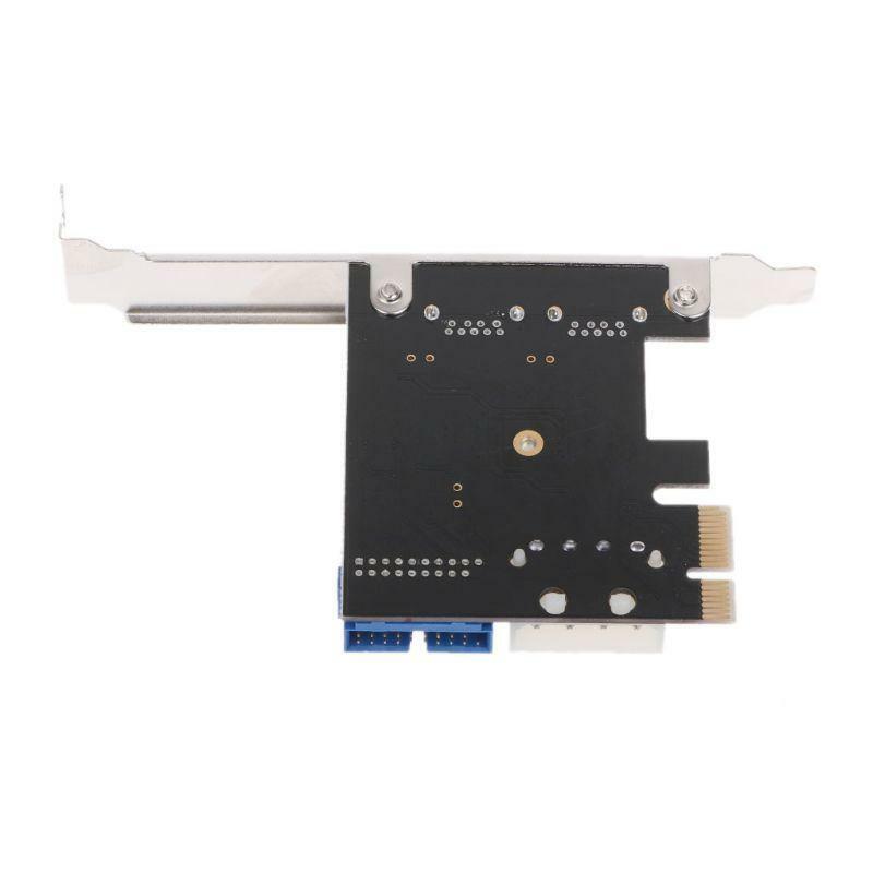 2 Port 19Pin Header PCI Express USB 3.0 Card Adapter 5Gbps Transfer Rate