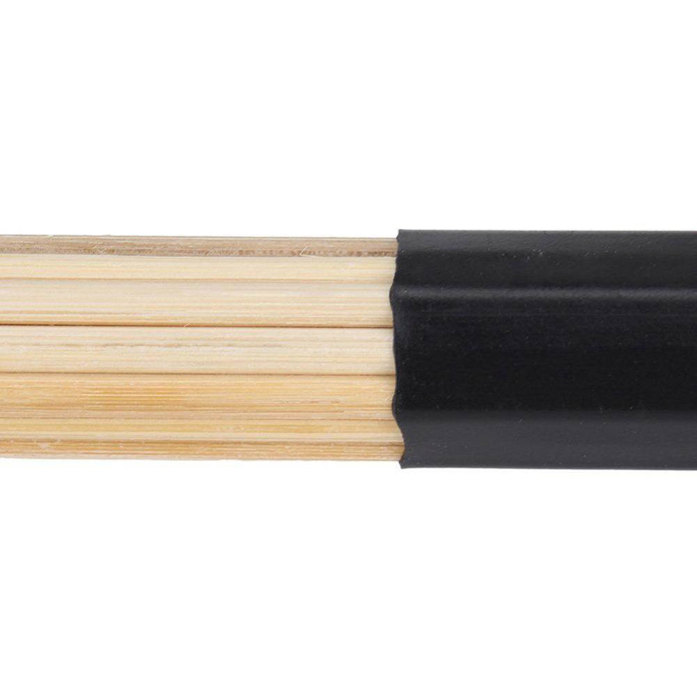 1 Pair 15.7" 40cm Jazz Drum Brushes Drum Sticks Bamboo Black