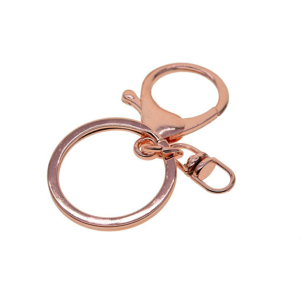 10Pcs Keychain Ring  Claw Clasps  Lanyard  Hook Jewelry Making