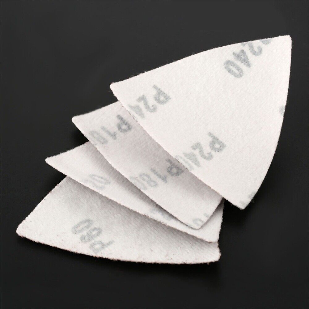 32x Grit 60 120 180 240 Triangular Sanding Sheet Sandpaper Abrasive Grinder Tool