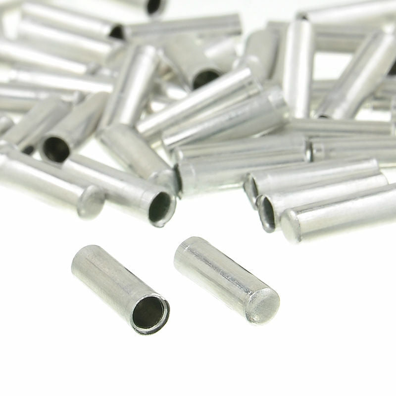 100pcs Aluminum Bike Bicycle Brake Shifter Inner Cable Tips Wire End Caps Crimp