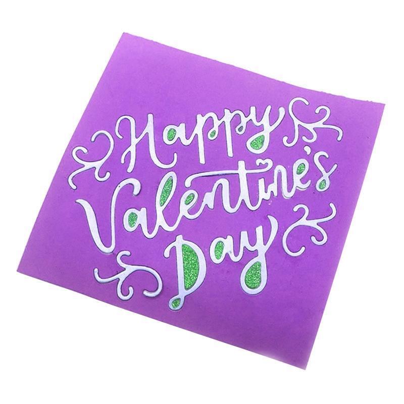 Happy Valentine's Day Metal Cutting Die Great Gifts for Kids Teens Boys Girls