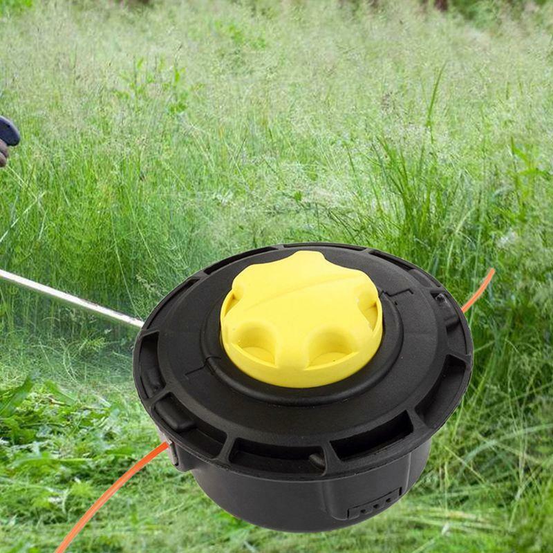 Universal Grass Trimmer Head 2 Lines String Brush Cutter Lawn Mower Garden Tools
