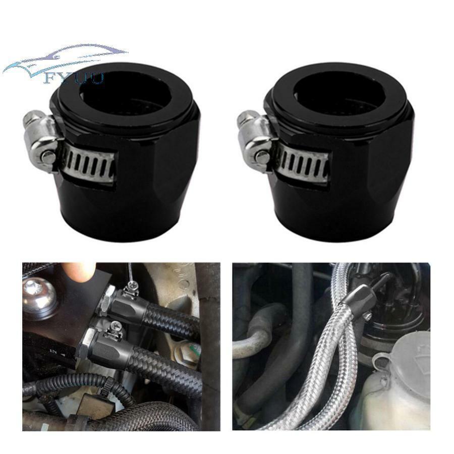 4pcs AN6 Car Hose Finisher Clamp Hose End Cover Fitting Adapter Connector