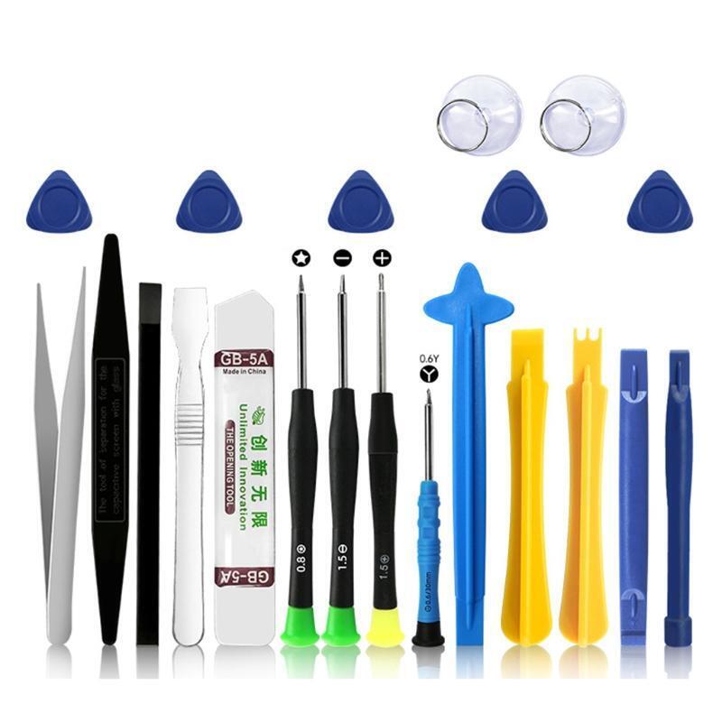 21Pc Professional Electronics DIY Opening Pry Tool Repair Kit with Metal Spudger
