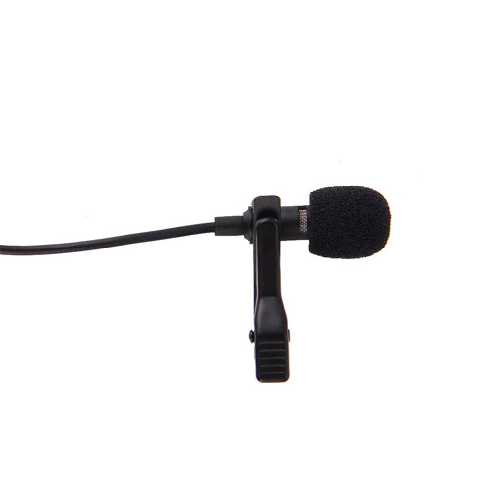 Wired Condenser Clip-on Lapel Microphone Link To Smartphone Hands-free Mike