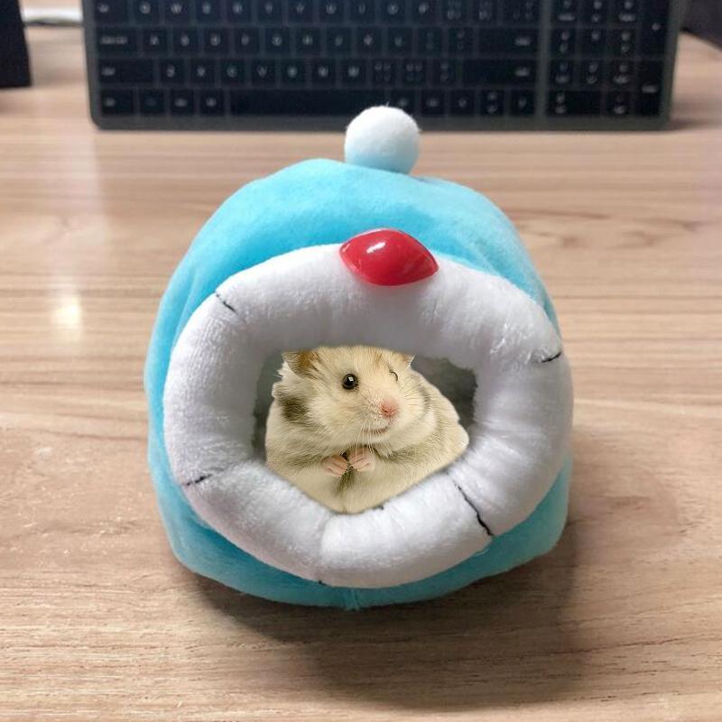 Winter Warm Hamster Nest Pet Yurt Bed Kennel Mouse Mice Rat Chicken House Cave