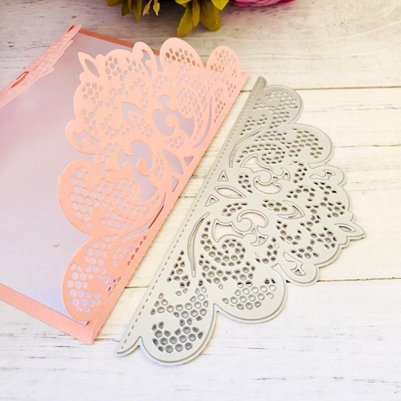 Hollow Invitation Cover Metal Cutting Dies Stencil Scrapbooking DIY Album Stamp