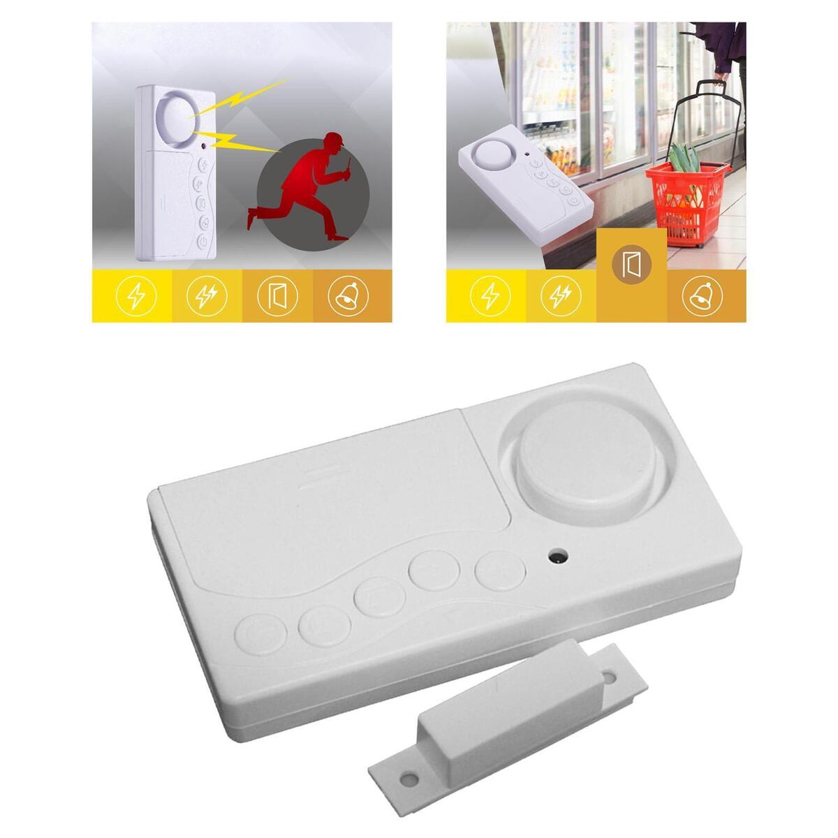 108dB Loud Door Sensor Alarm Security Alarm for Office Freezer Elderly