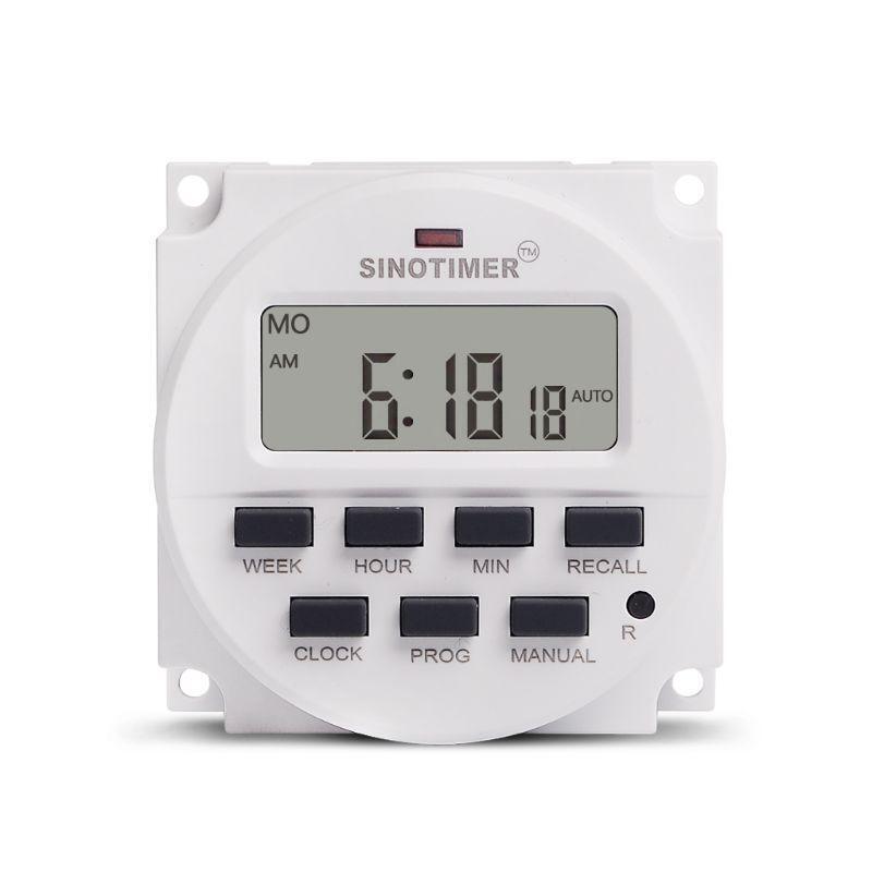 BIG LCD Digital 220V Programmable Timer Switch with Countdown Time Function