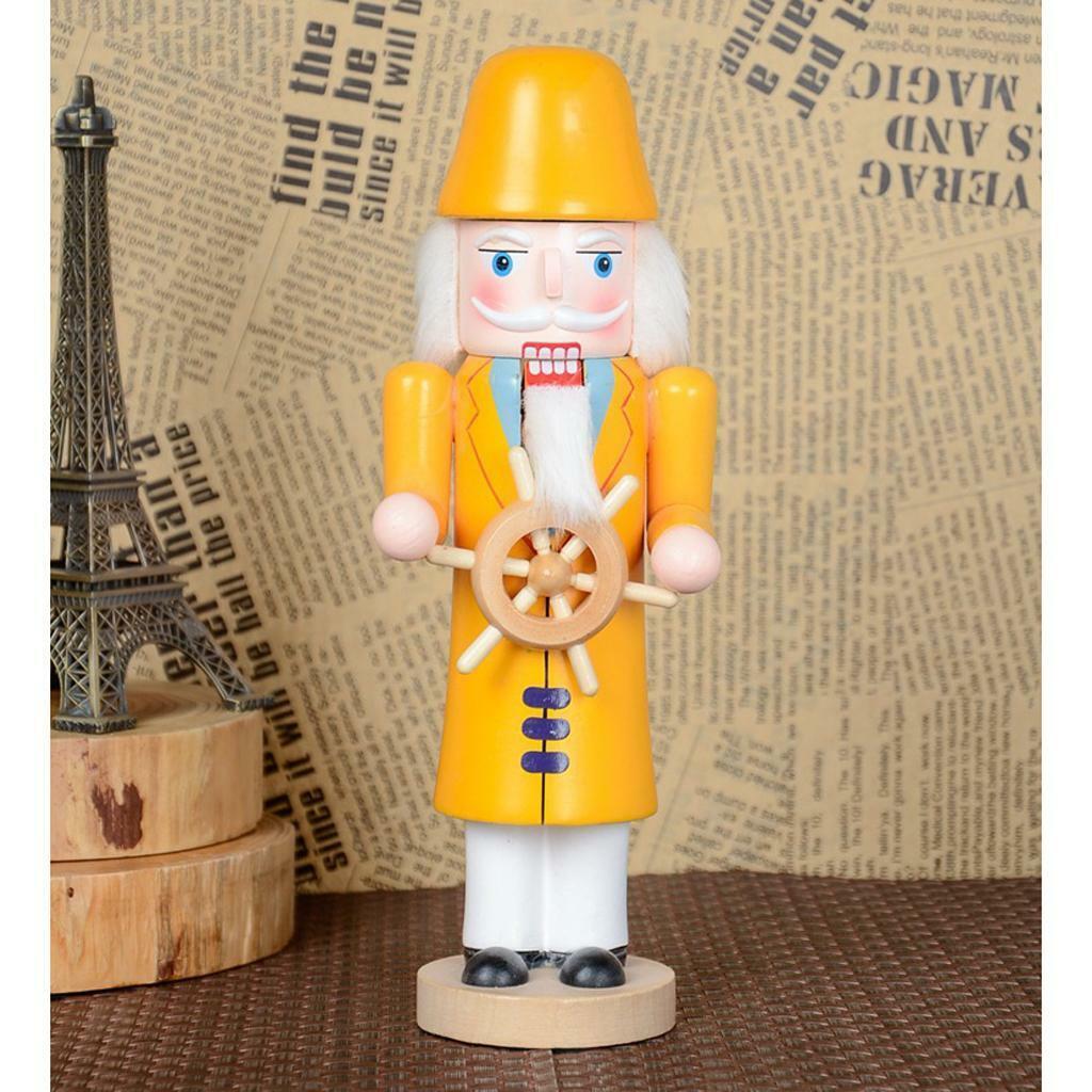 2x Handmade Nutcracker Soldier Puppet  Decor Collectibles Gift
