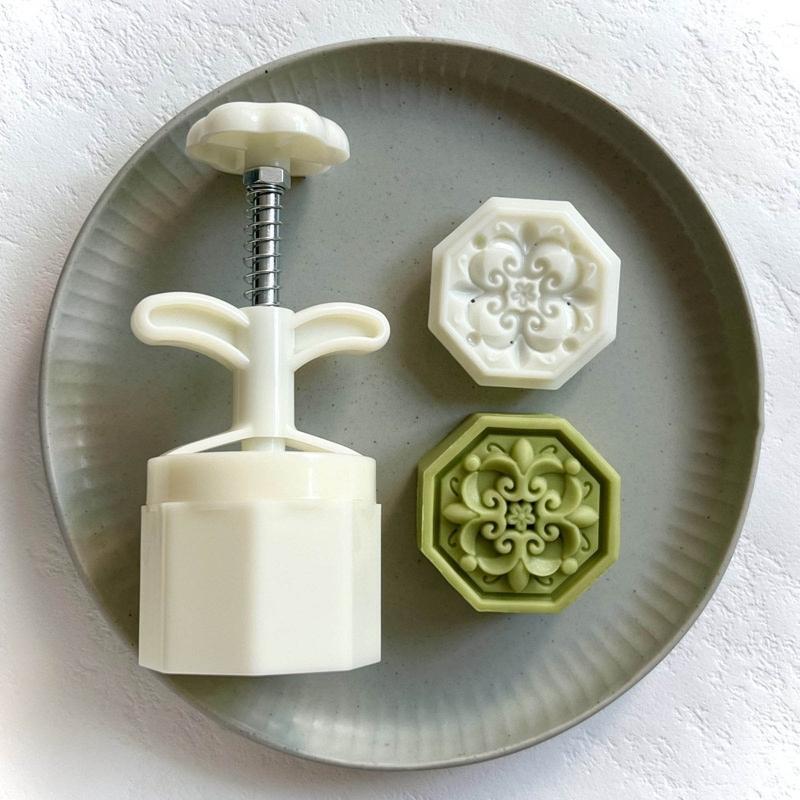 Mooncake Moulds Window Grilles Shaped DIY Mooncake Stamp for Mid-Autumn Festival