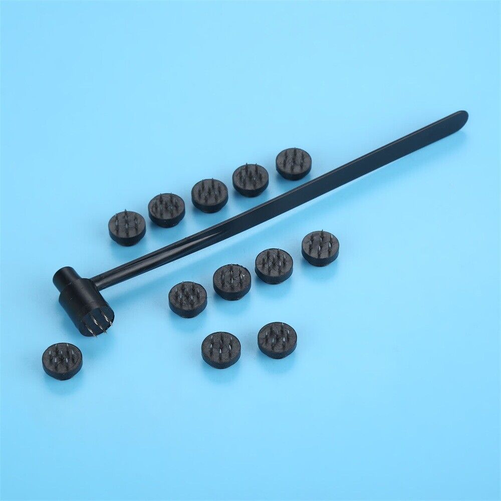 1Pc Plum Blossom Single Head Dermal Needle+12 Disposable Replacement Head 2 in 1