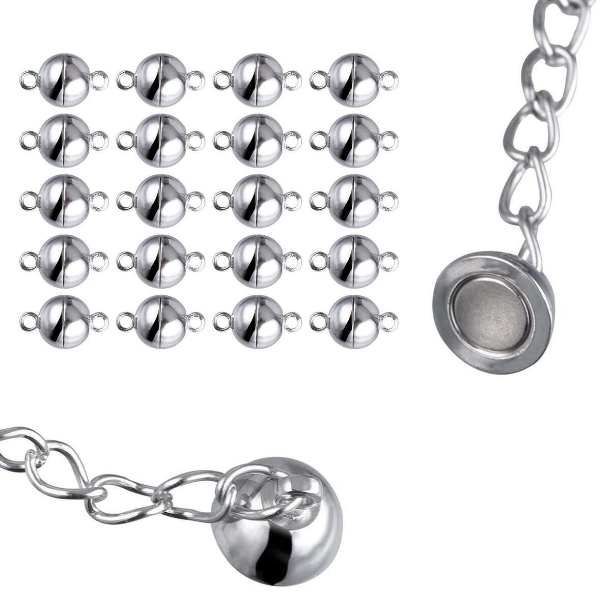 2 Bags  Magnetic Clasp Closures Necklace Jewelry Making Accessories