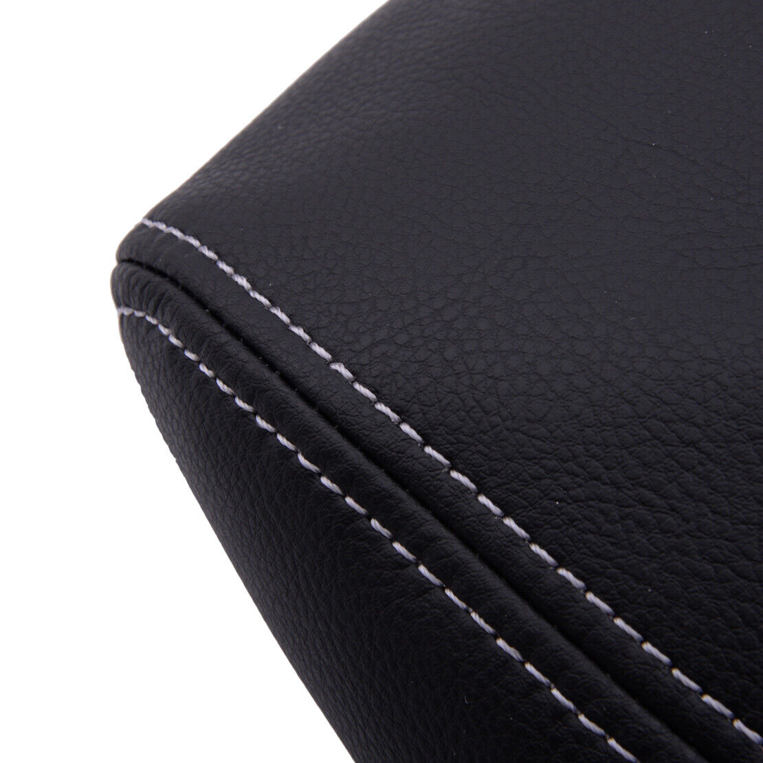 Red Stitch Leather Center Console Armrest Lid Pad Cover Fit For Grand Cherokee