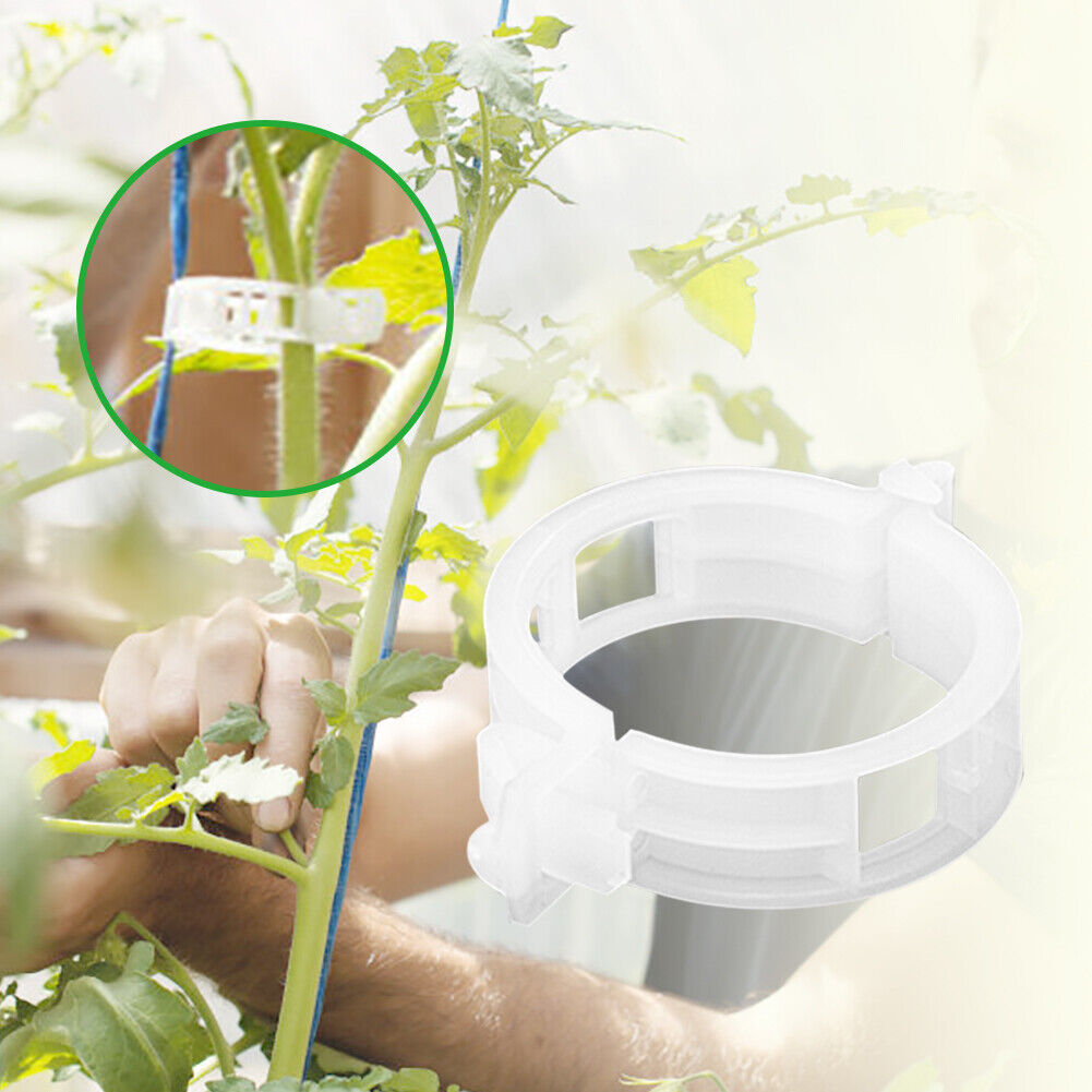 50x/bag Plastic Plant Support Clips Hanging Vine Connects Plants Protection