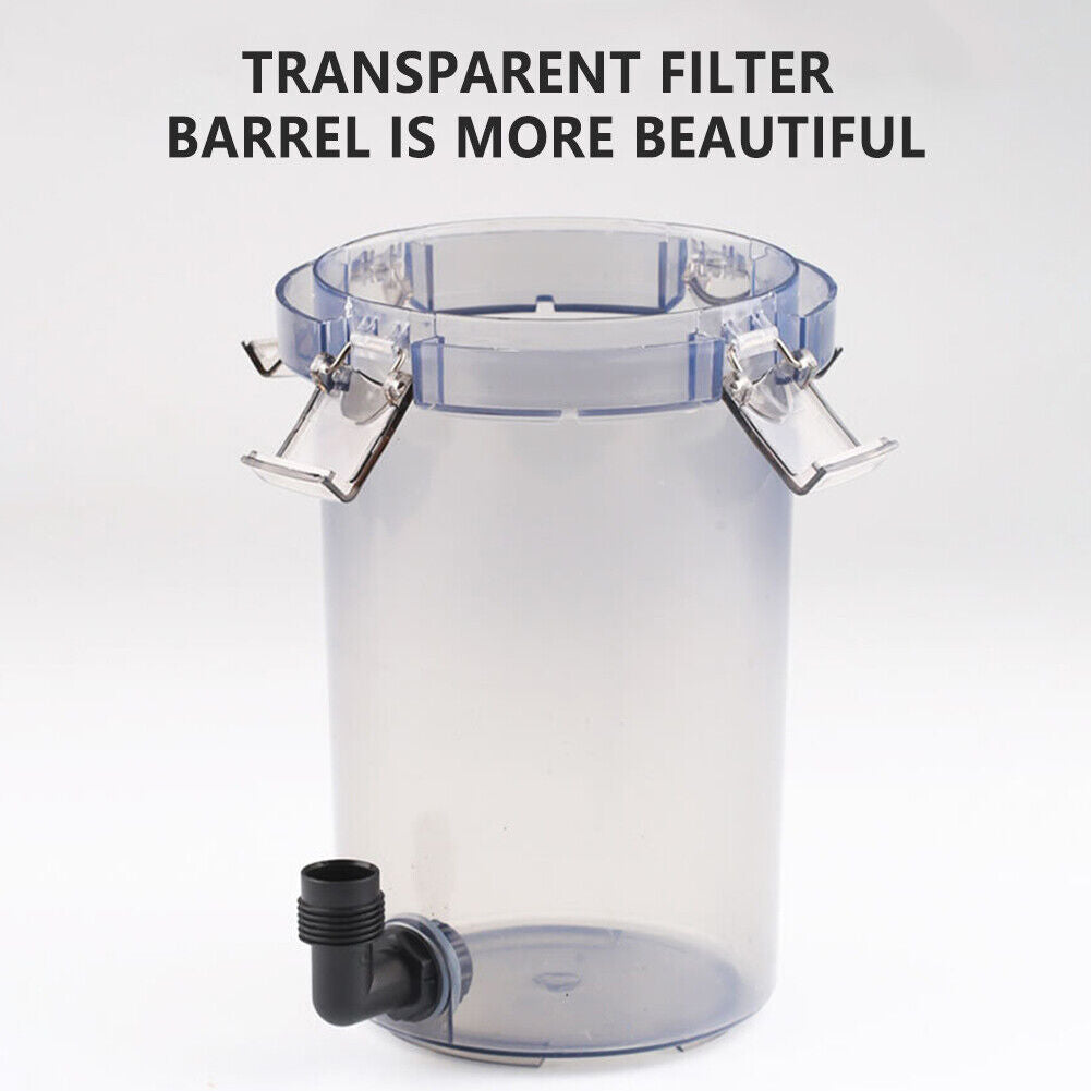 Aquarium Filter Bucket Fish Tank External Frosted Transparent (LW-603)