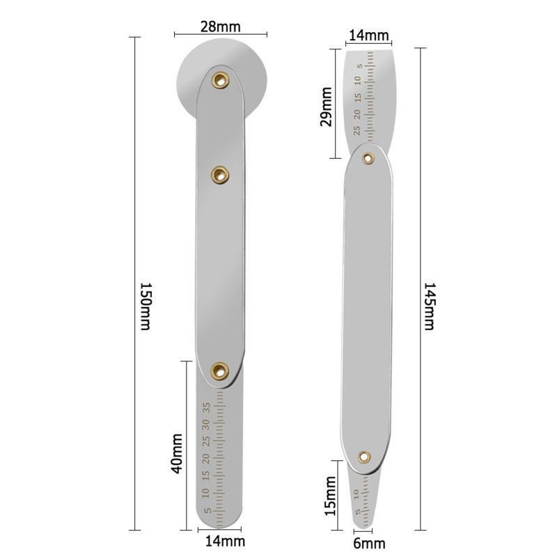 Universal Mobile Phone LCD Screen Back Cover Roller Crowbar Opener with Ruler