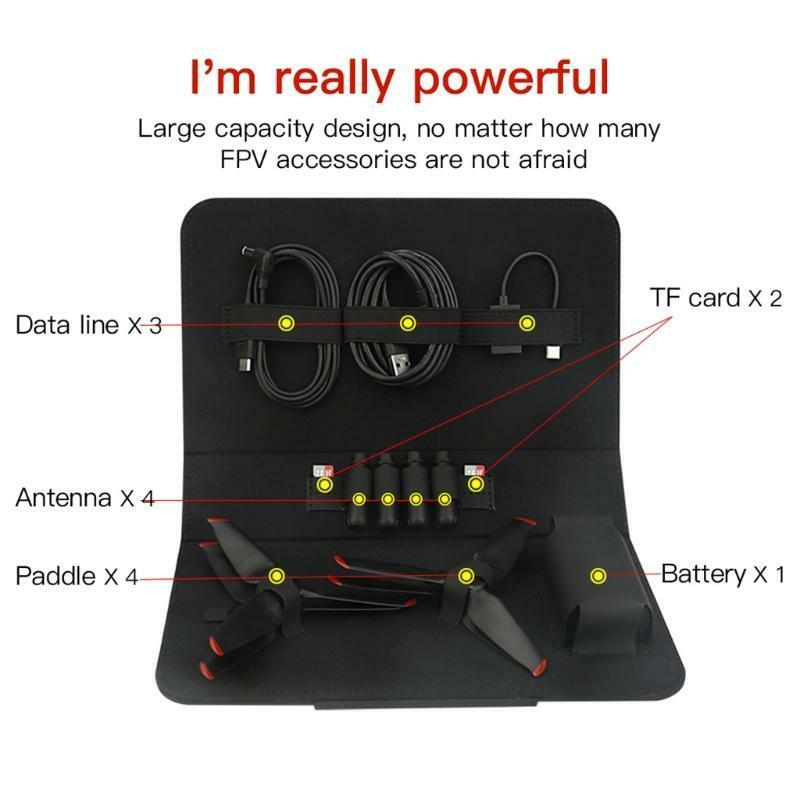Storage Bag Antennas & Propellers Hand Bag PU and Flannel Made for FPV