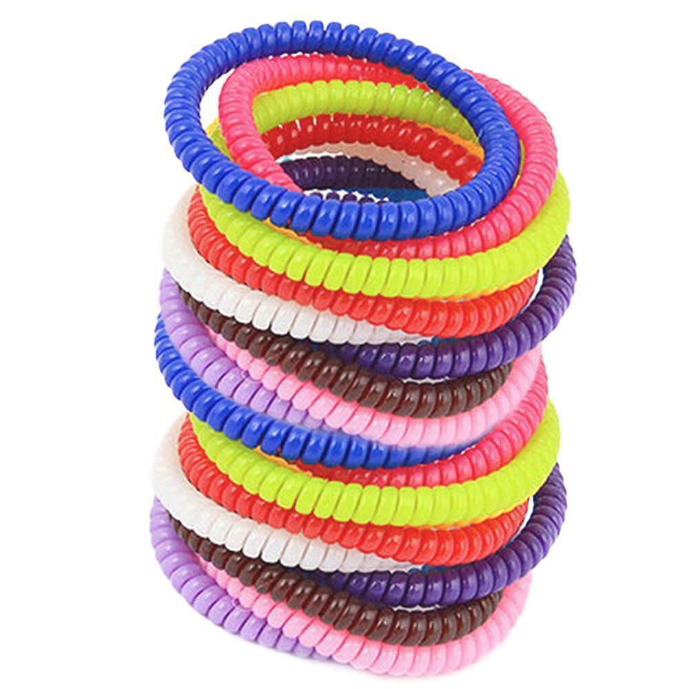 Fashion Super Thin Girls Women Ponytail Holder Hair Ropes Telephone Wire Rubber