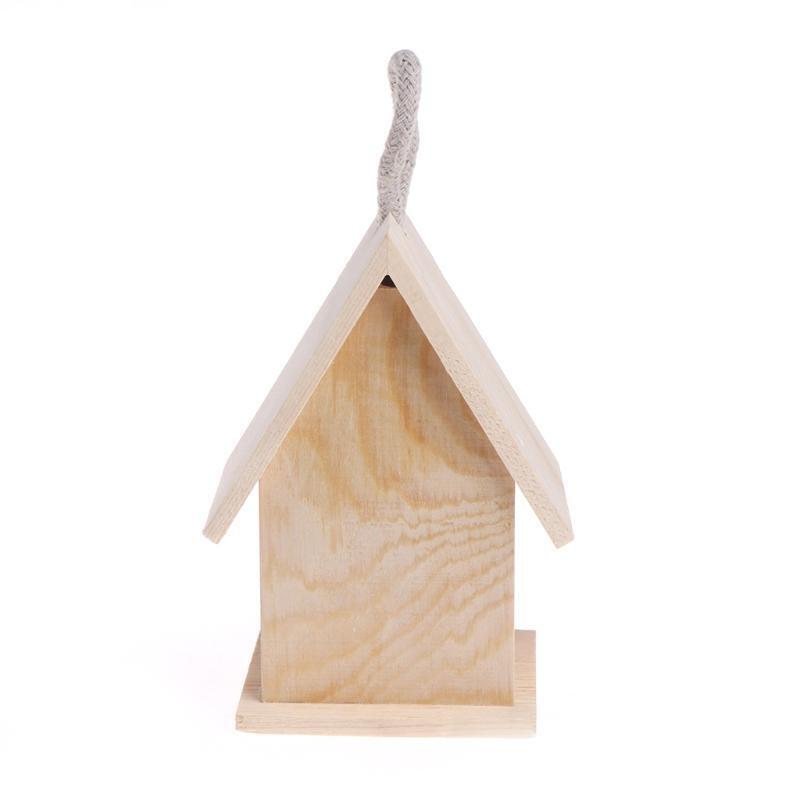 Wooden Garden Little Birds Wood Nesting House Nest Home Pet Supply Accessories