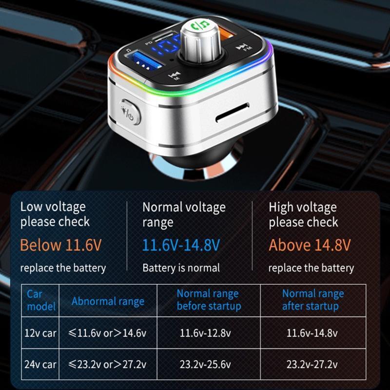 PD3.0 Car Phone Charger Mp3 Player Support App to Play Mobile Phones Music