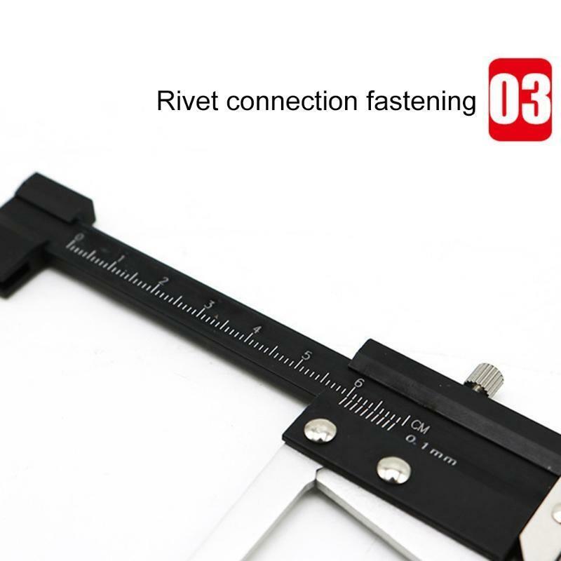Aluminum Brake Disc Caliper + Tire Tread Depth Gauge Measure Tool Thickness Rule